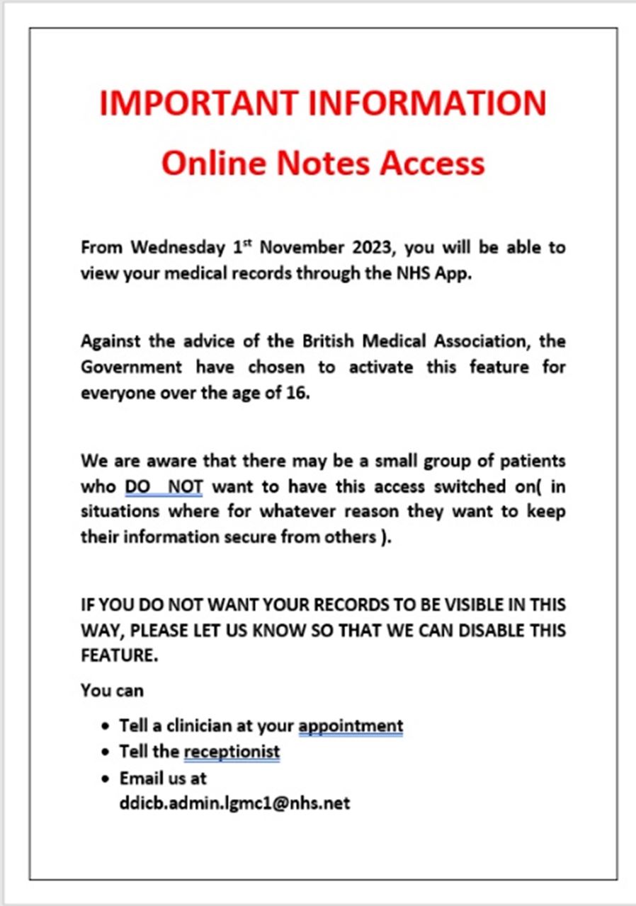 Online Notes Access Poster
